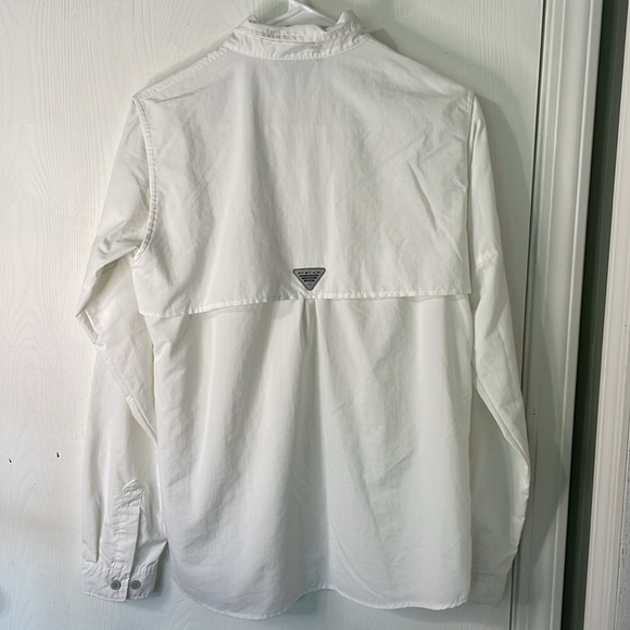 Columbia PFG Omni-Shade White Button-Up Shirt Size XL - Picture 9 of 11